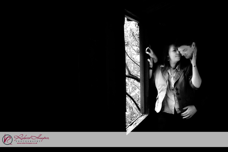 A bit of shelter during a particularly heavy downpour, and a chance to play with light...