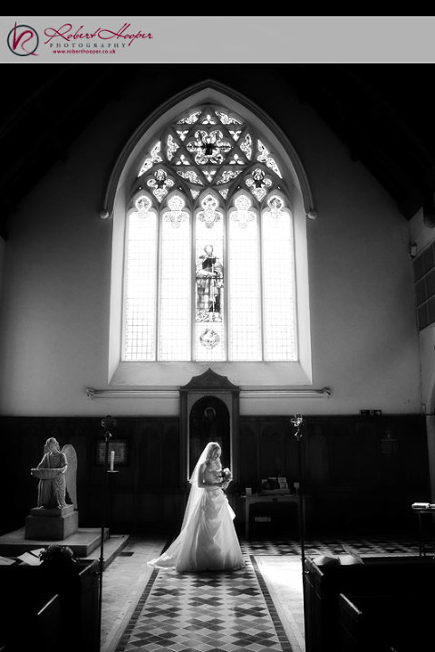 Robert Hooper Photography wedding photo of the year 2009 - Emma in church, Beckenham