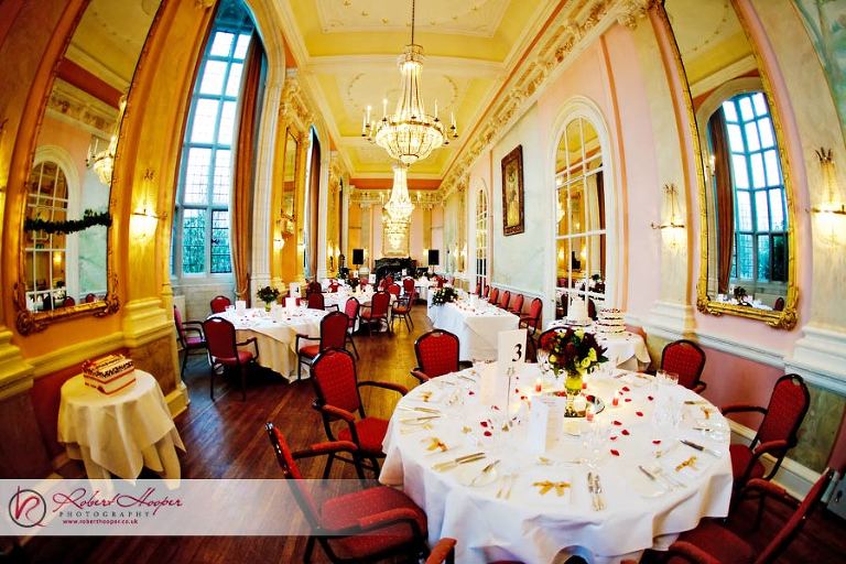 The Oak Room restaurant at Danesfield House, Buckinghamshire
