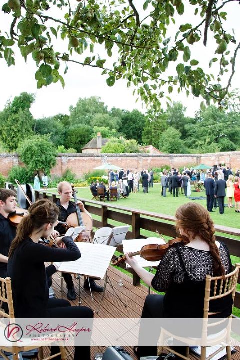 Wedding reception inside the walled garden at Painshill Park
