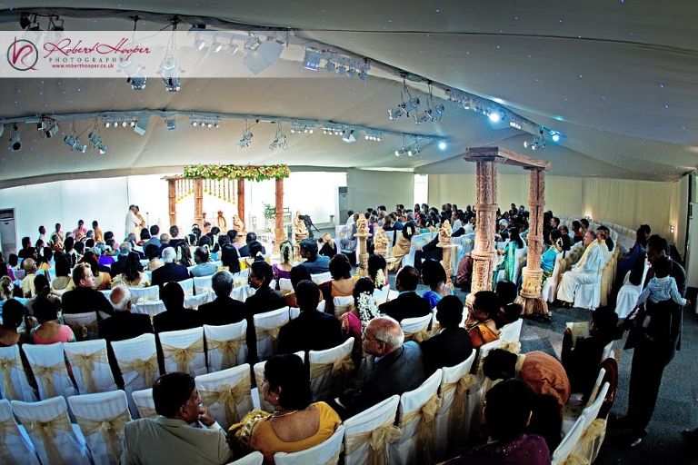 Asian wedding ceremony at Painshill Park in Surrey