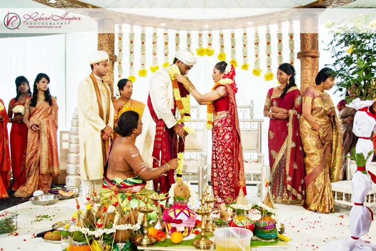 Hindu wedding ceremony at Painshill Park, Cobham