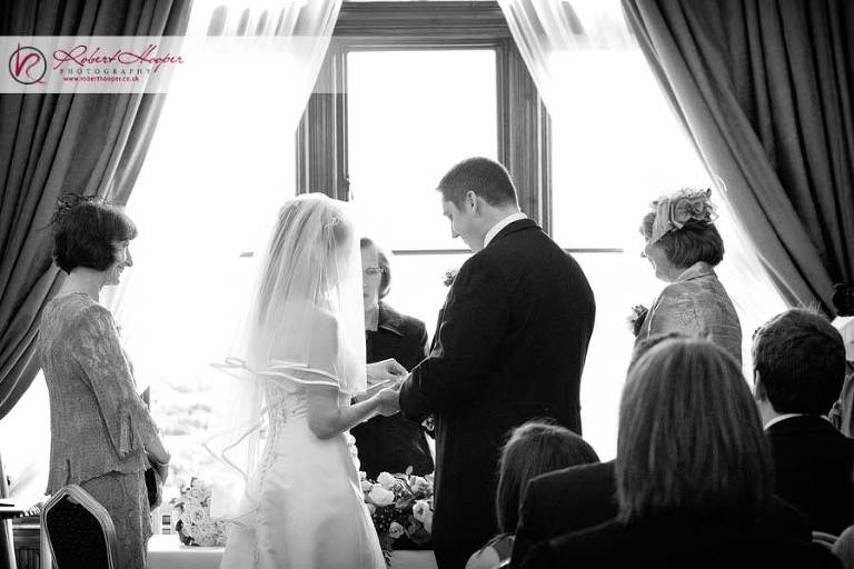 Civil wedding ceremony at the Stanhill Court Hotel