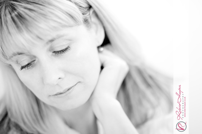High key monochrome portraiture 