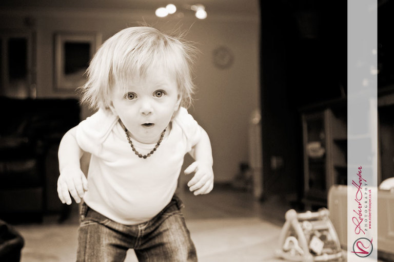 Natural informal baby portraits in Surrey 