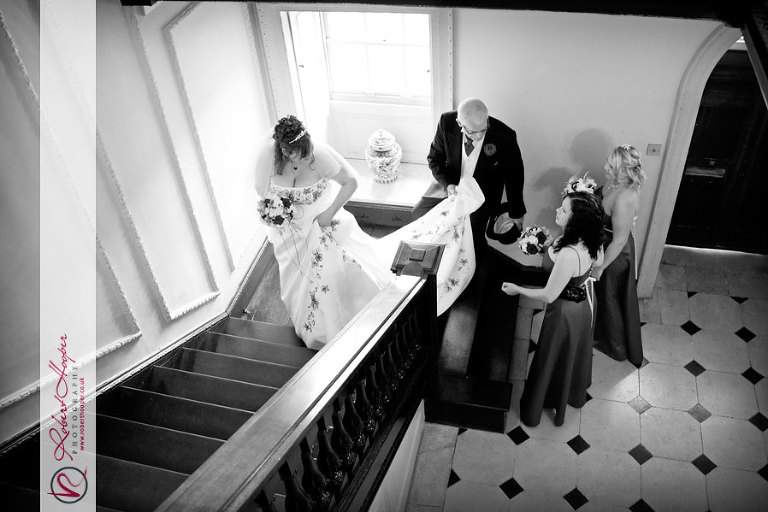 Bride and bridesmaids at Marble Hill House 