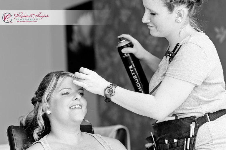 Bride preparations in Kent 
