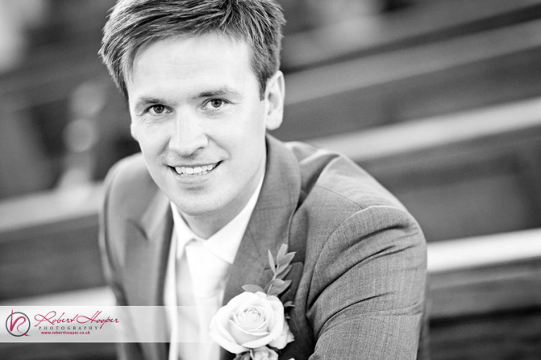 Bridegroom in church 