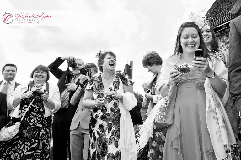 Church wedding celebrations in Sanderstead 