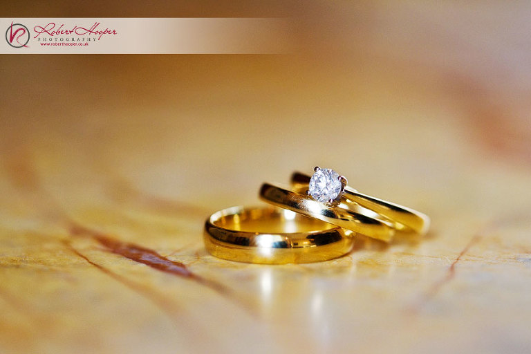 Wedding rings at Addington Palace 