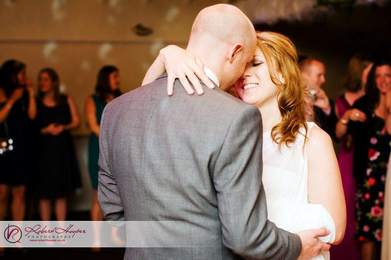 Bride and groom first dance at the Rowhill Grange hotel 