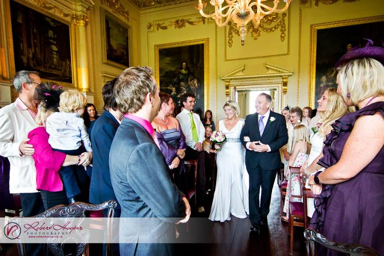 Wedding ceremony at Marble Hill House 