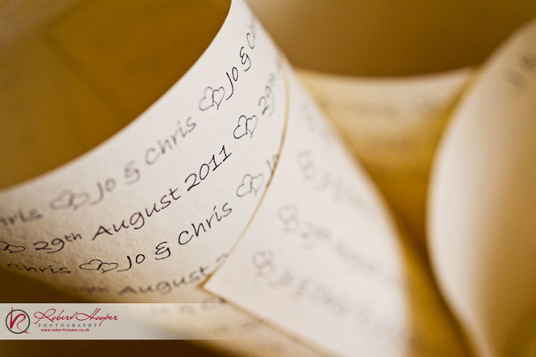 Confetti cones - wedding details
