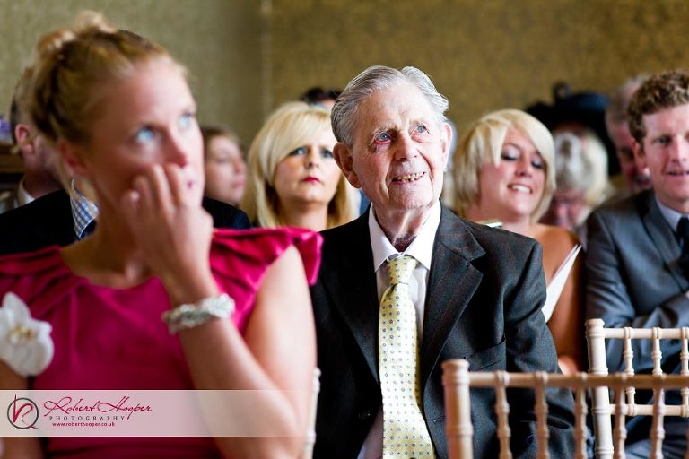 Guests at wedding ceremony at Nonsuch Mansion 