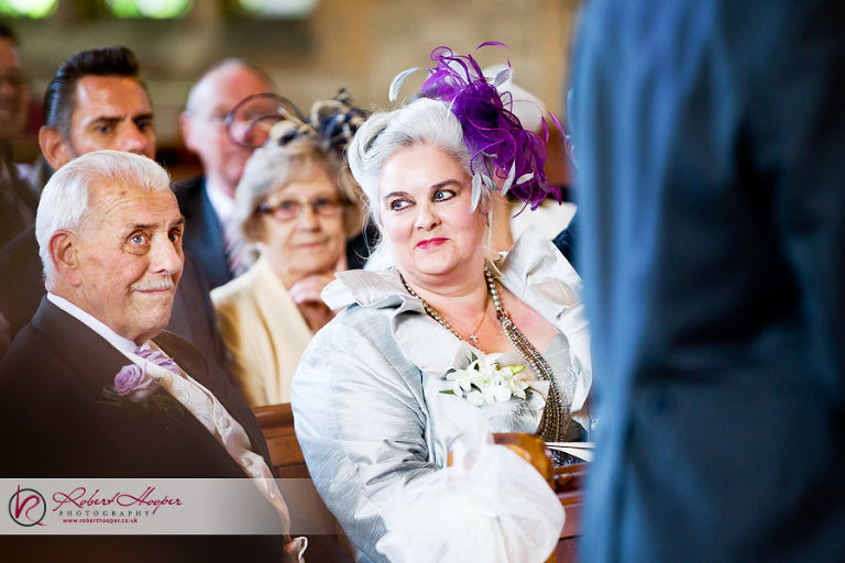Mother of bride watched daughter get married 