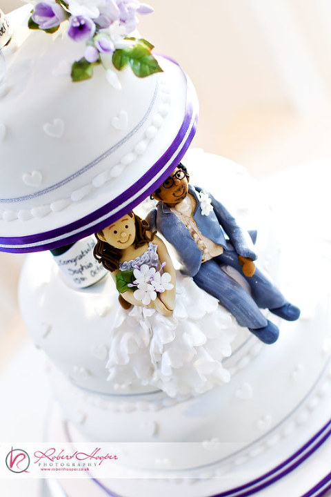 Bride and groom wedding cake toppers 