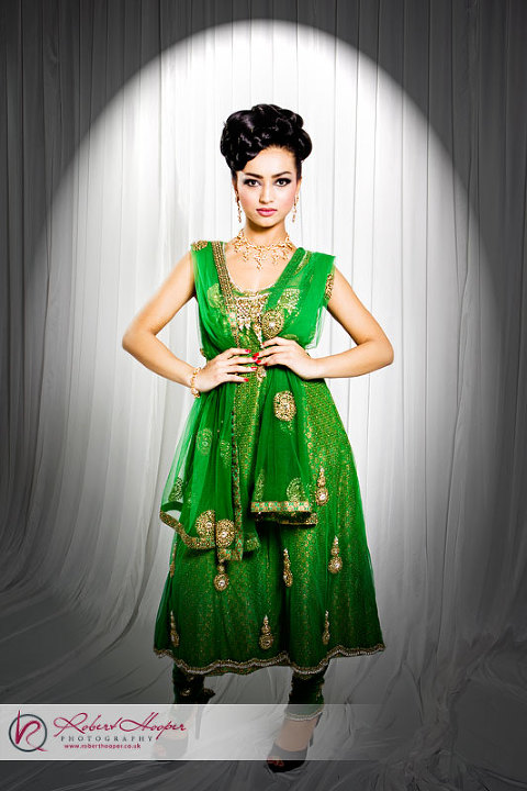 Model photography at Asian wedding fayre 
