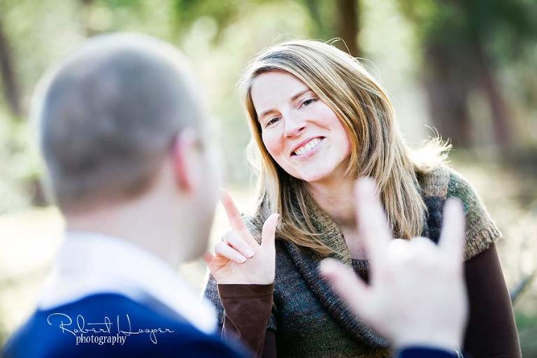 Pre wedding couple sign I love you