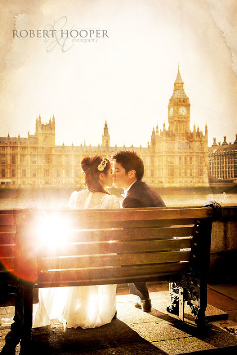 Creative Chinese London pre wedding shoot