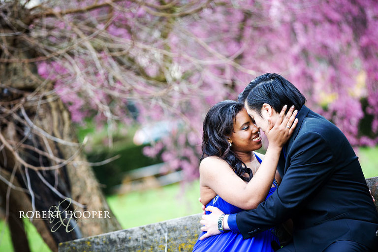 Surrey pre wedding photos at springtime