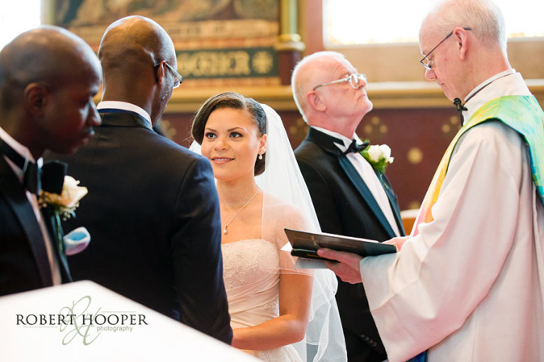 Reportage church wedding photography in London