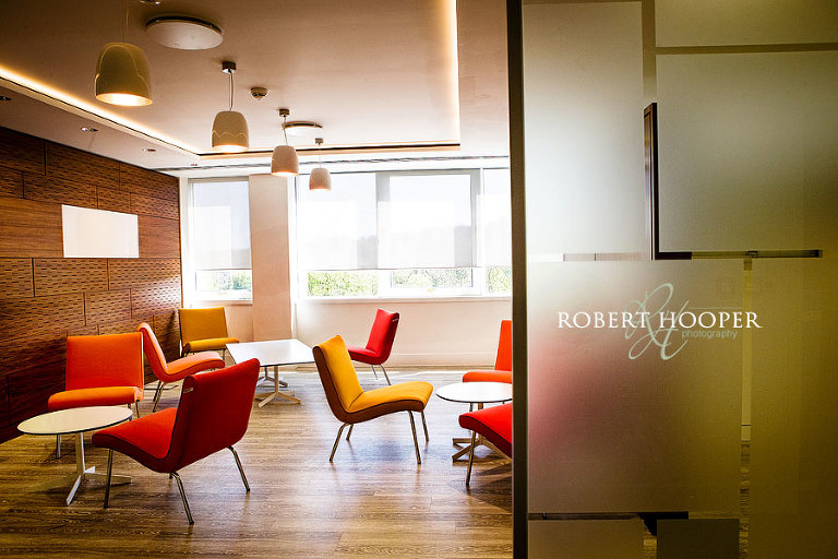 Modern offices professionally photographed commercially