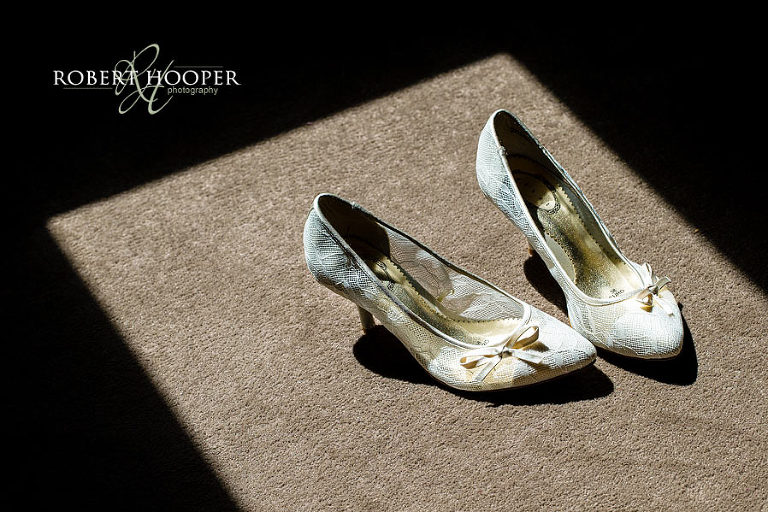 Modern wedding photography details - bride shoes