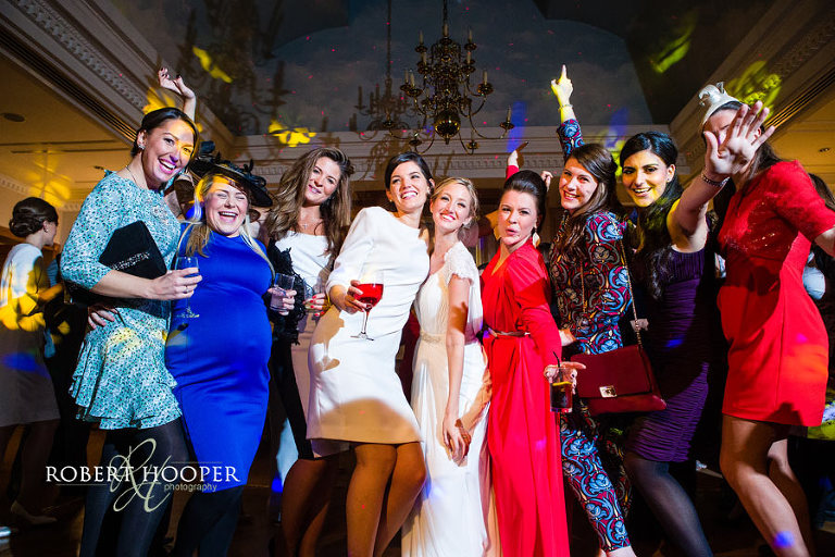 London Golf Club wedding girls having fun on the dance floor