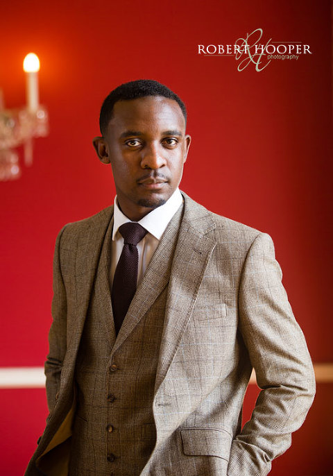 Addington Palace groom photography before wedding ceremony