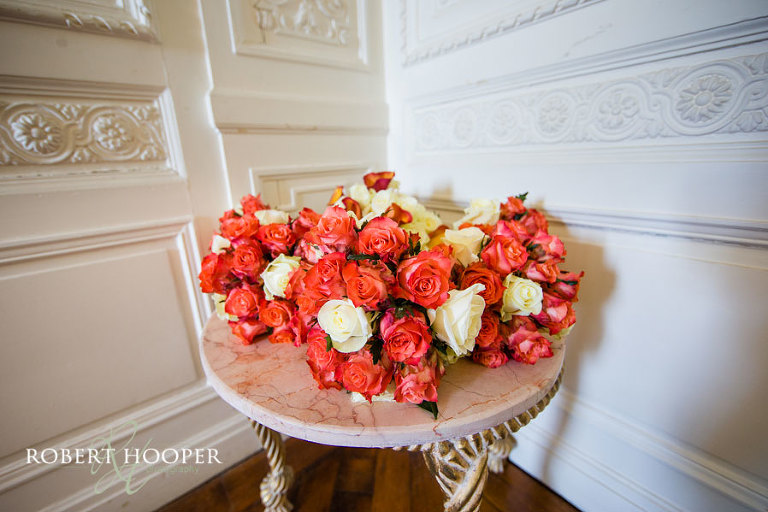 Wedding flowers at Addington Palace wedding
