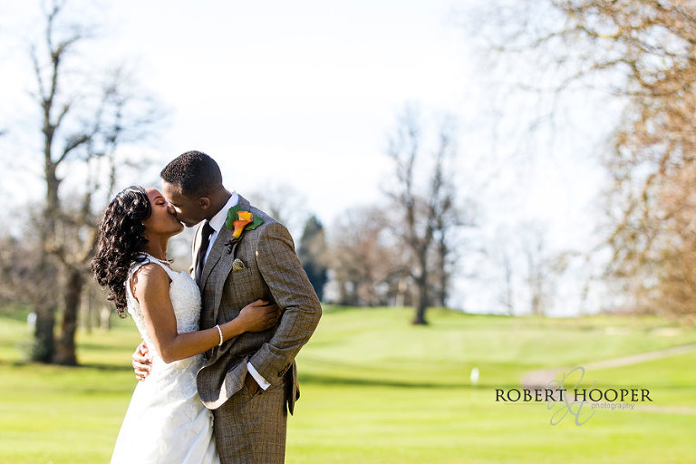 Bride and groom at Addington Palace wedding in Croydon, Surrey