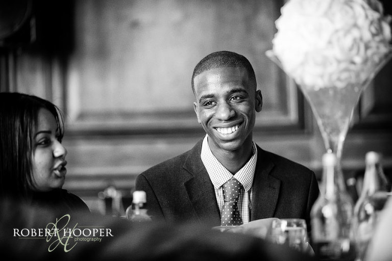 Addington Palace wedding reception - guests enjoying the great hall reception