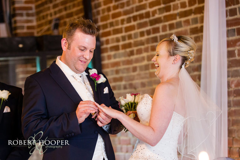 Informal wedding photography at Cooling Castle Barn in Kent