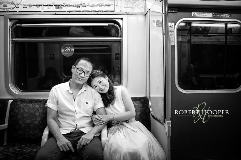 Fun Chinese pre-wedding photos in London