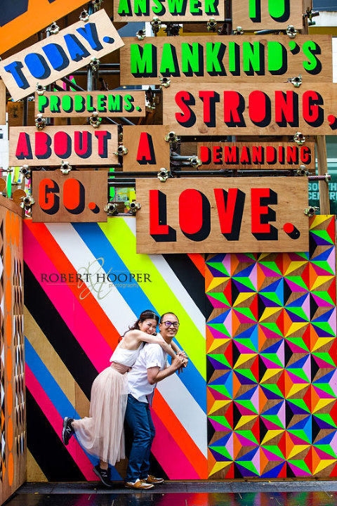 Quirky creative and fun Chinese pre wedding photography in London UK by Robert Hooper Photography