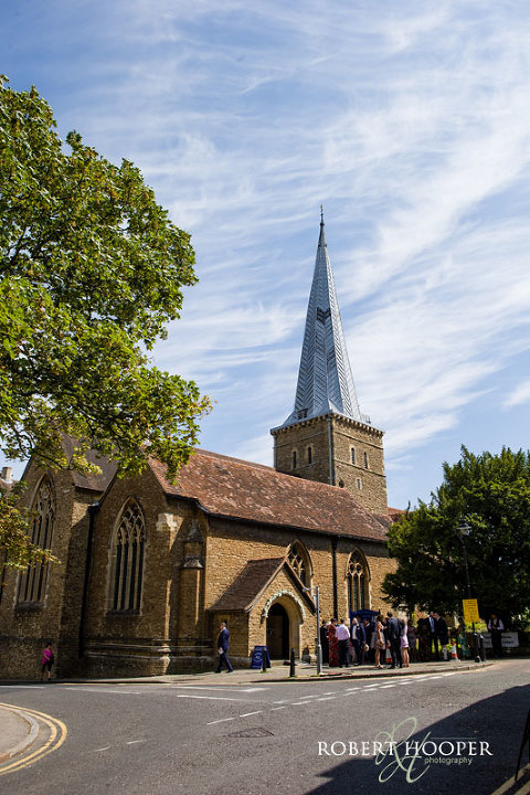 July wedding at Church of St Peter & St Paul, Goldalming, Surrey