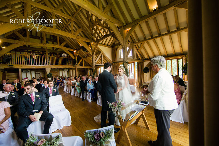 Wedding ceremony at Cain Manor in Surrey