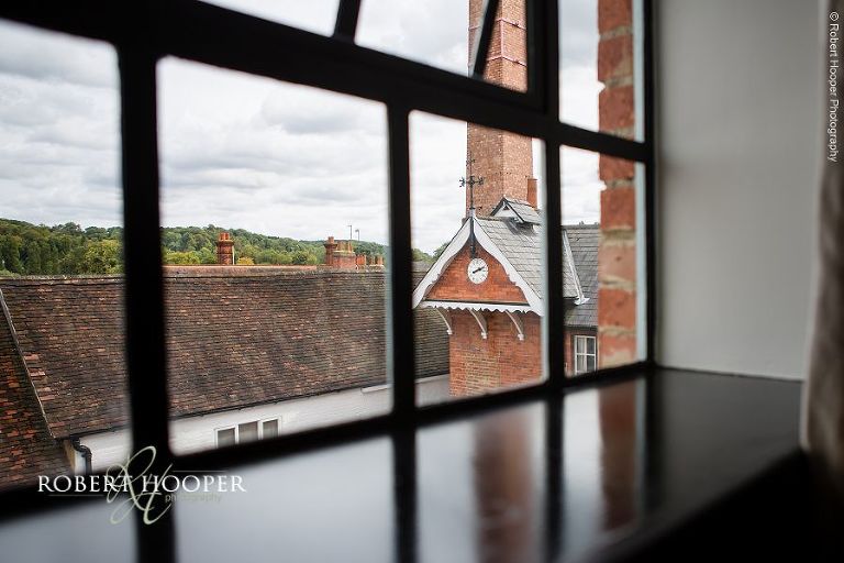 View from window at Hotel du Vin, Henley on Thames taken on wedding day in August