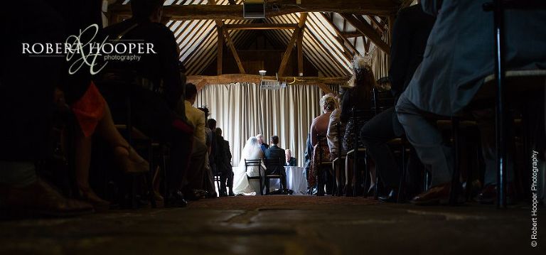 Civil wedding ceremony taking place at Bix Manor, Henley-on-Thames, Oxfordshire