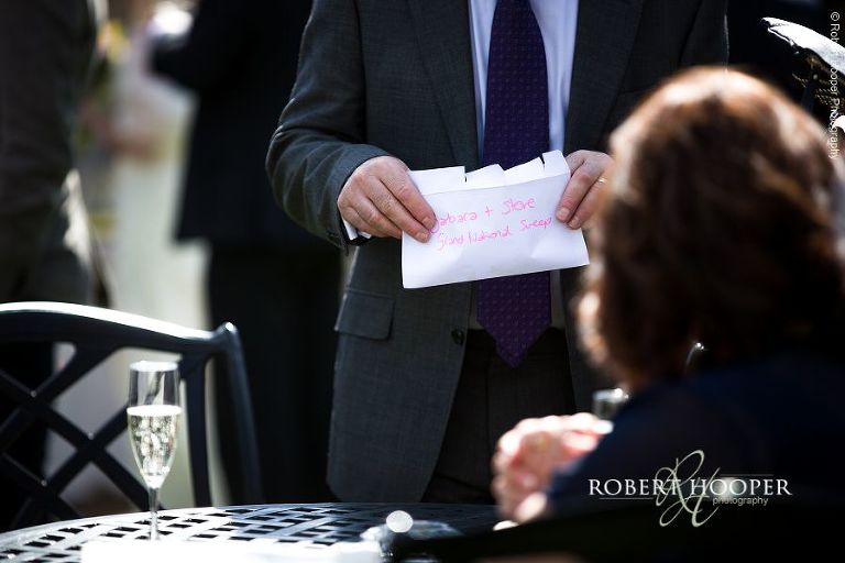 Grand National sweepstakes on wedding day at Oaks Farm Barn, Surrey