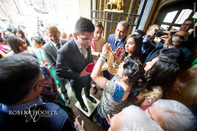 Groom's arrival for Hindu wedding at Middle Temple London