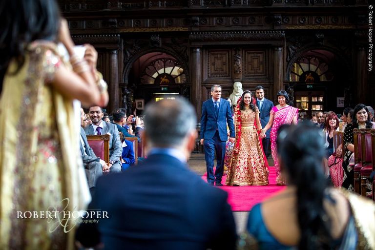 Kanya Agman (arrival of the Bride) for Hindu ceremony at Middle Temple Hall London