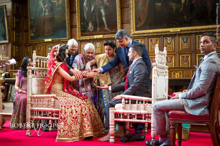 Hasta Melap (joining of hands0 at Indian ceremony Middle Temple Hall London