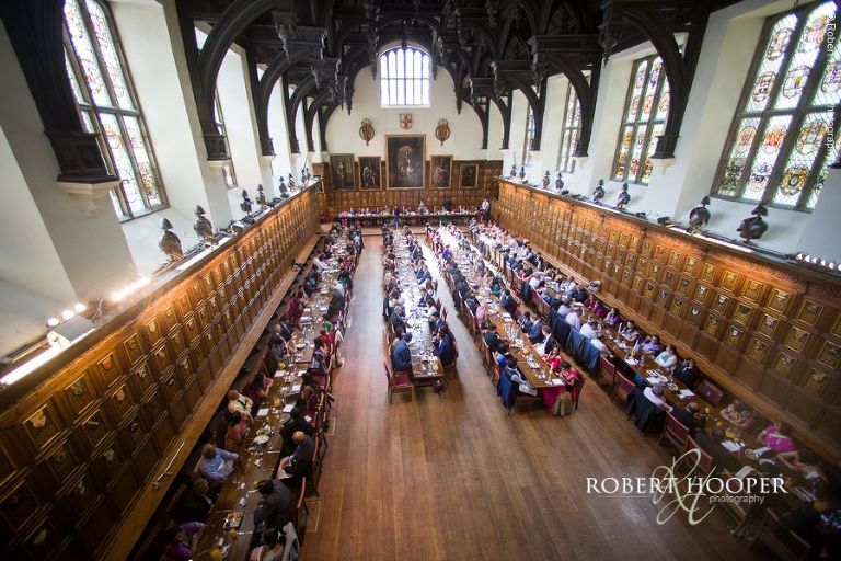 Wedding banquet after Hindu wedding at Middle Temple London