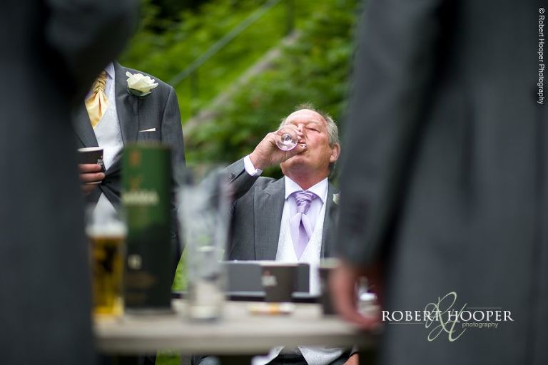 Groomsmen before wedding ceremony at Wotton House Dorking Surrey