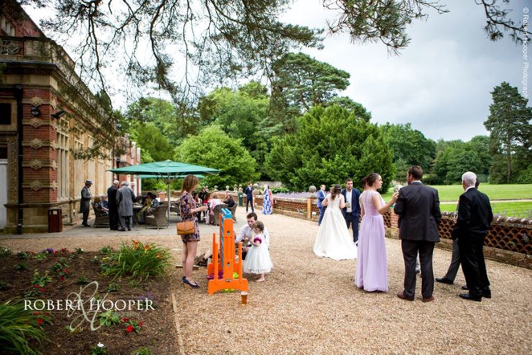 Wedding guests at Wotton House wedding venue Surrey