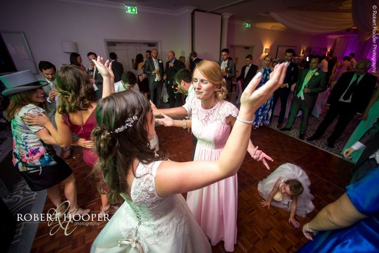 Evening disco on wedding day at Wotton House Dorking Surrey