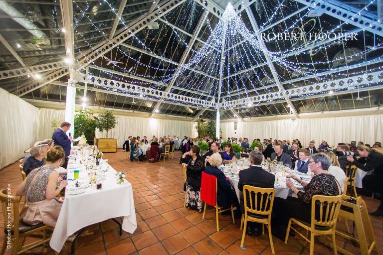 Wedding breakfast at Denbies Wine Estate, Dorkingi n Surrey