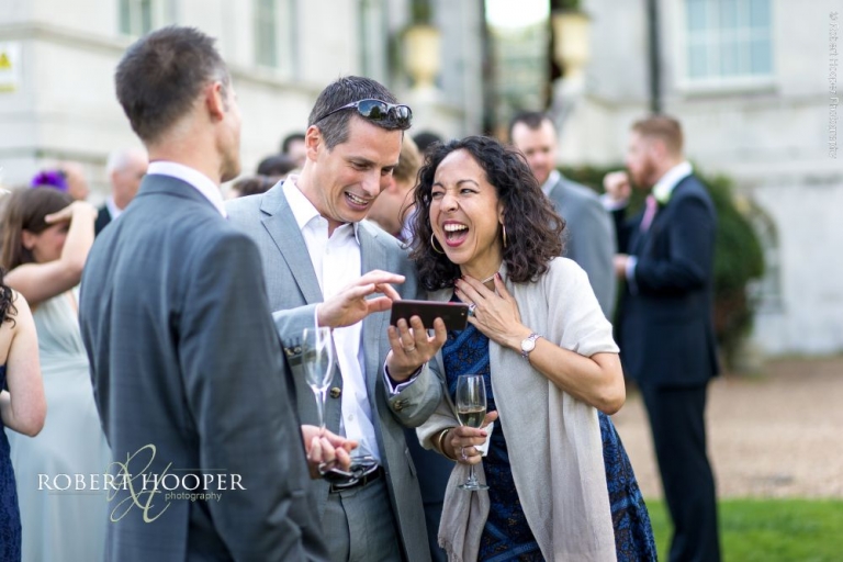 Guests at wedding Addington Palace