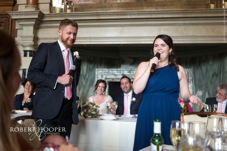 Wedding speeches Addington Palace Surrey